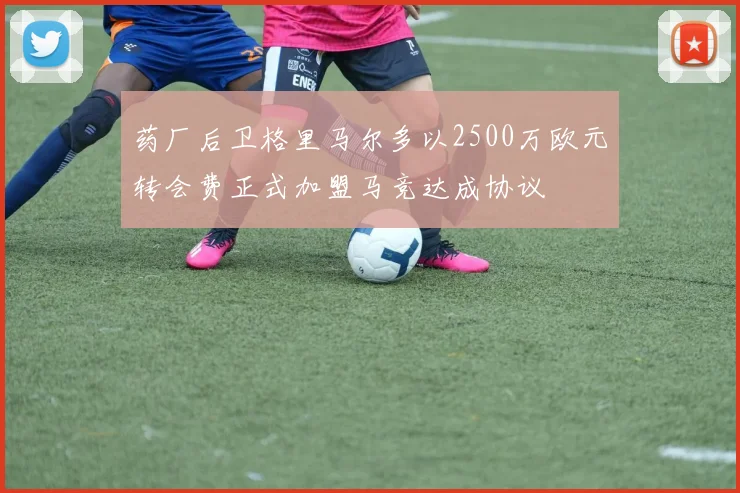 药厂后卫格里马尔多以2500万欧元转会费正式加盟马竞达成协议